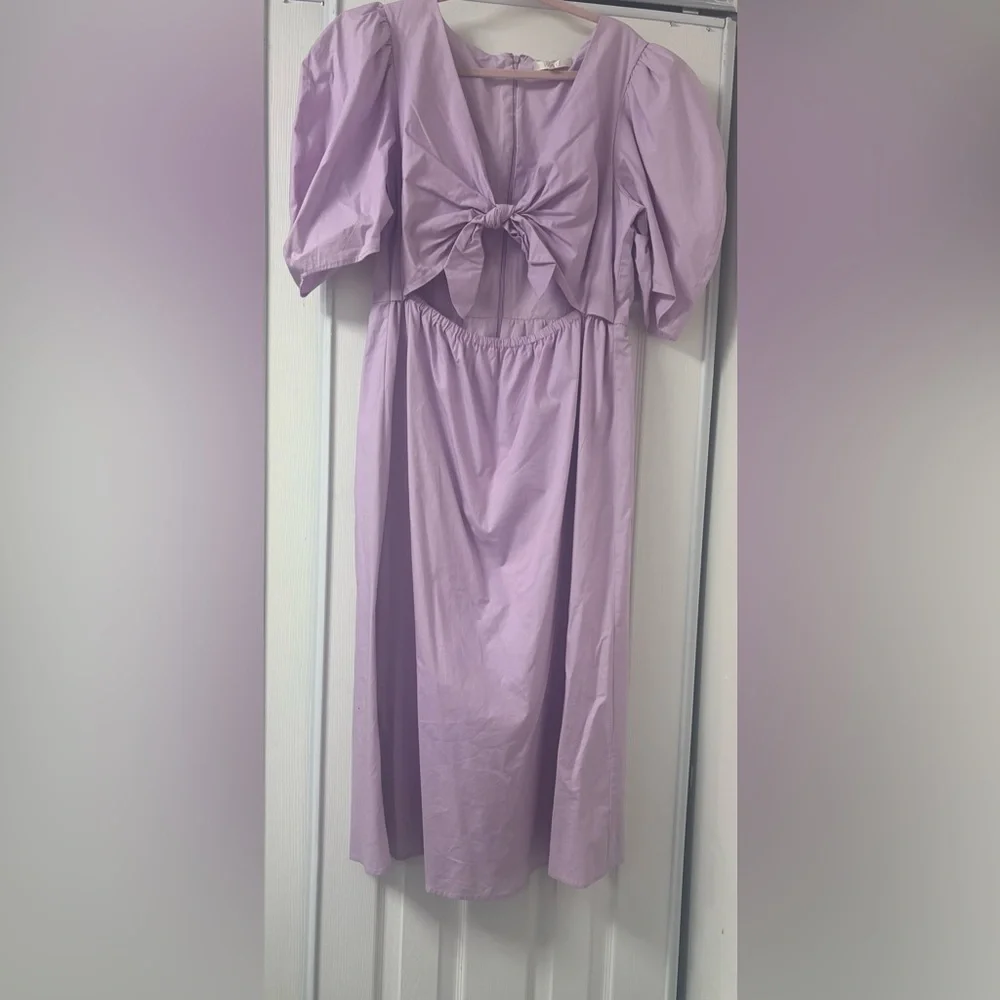 Wayf Light Purple Midi Dress - Picture 4 of 4